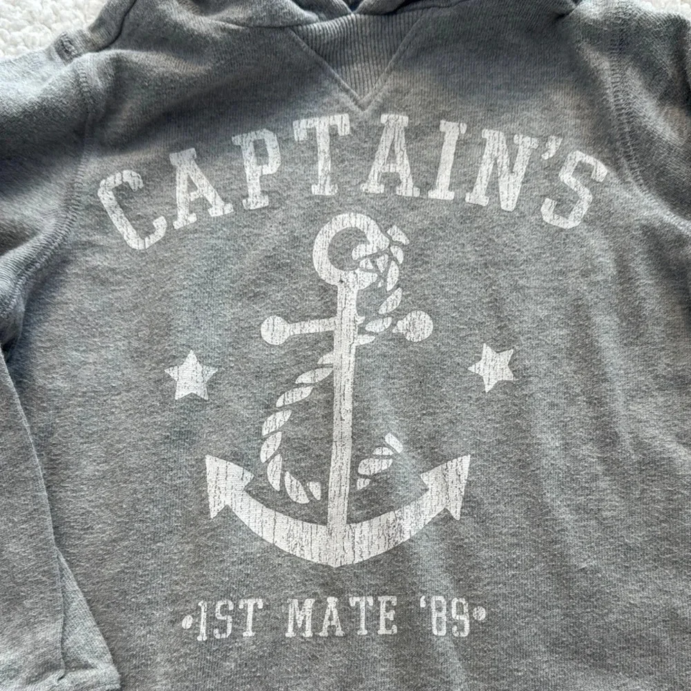 Carter's Gray Anchor Graphic Hoodie Sweatshirt